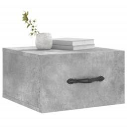 Berkfield Home Wall-mounted Bedside Cabinet Concrete Grey 35x35x20 cm - Size: 35 x 35 x 20 cm - thumbnail 1