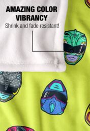 Power Rangers Helmet Pattern Silky Touch Super Soft Throw Blanket 152 X 127 cm in White - thumbnail 4