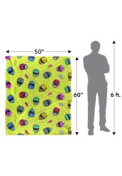 Power Rangers Helmet Pattern Silky Touch Super Soft Throw Blanket 152 X 127 cm in White - thumbnail 5