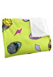 Power Rangers Helmet Pattern Silky Touch Super Soft Throw Blanket 152 X 127 cm in White - thumbnail 3