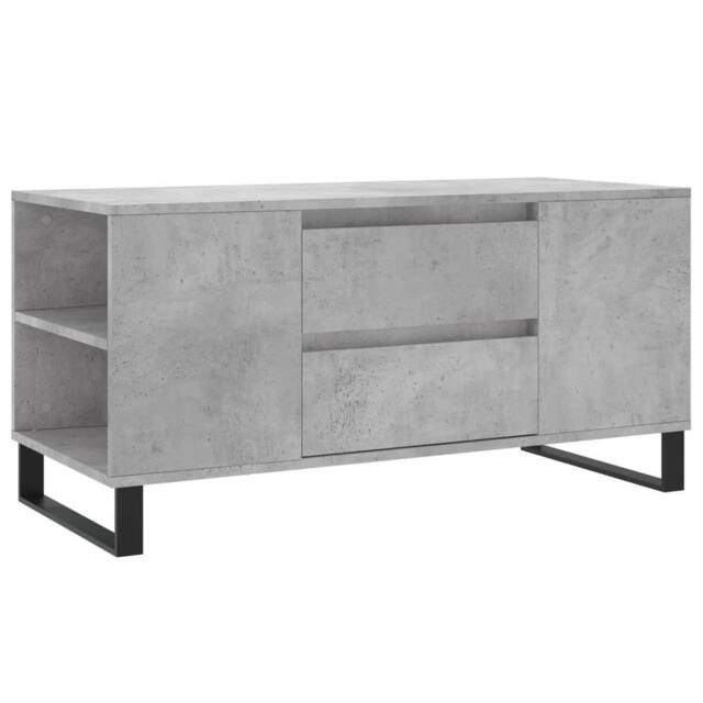 Berkfield Home Coffee Table Concrete Grey 102x44.5x50 cm Engineered Wood - image 1