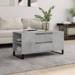 Berkfield Home Coffee Table Concrete Grey 102x44.5x50 cm Engineered Wood - thumbnail 2