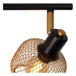 Lucide 'MAREN' Dimmable Rotatable Stylish Retro Ceiling Spotlight Bar 4xE14 in Gold - thumbnail 4
