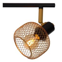 Lucide 'MAREN' Dimmable Rotatable Stylish Retro Ceiling Spotlight Bar 4xE14 in Gold - thumbnail 5