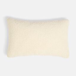 OHS Bow Wrapped Boucle Throw Pillow Scatter Cushion in Red - thumbnail 4