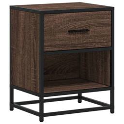 Berkfield Home Bedside Cabinets 2 pcs Brown Oak 40x31x50 cm Engineered Wood - Size: 40 x 31 x 50 cm - thumbnail 6