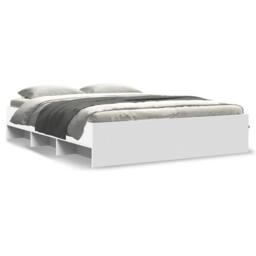 Berkfield Home Bed Frame without Mattress White 150x200 cm King Size Engineered Wood - thumbnail 1