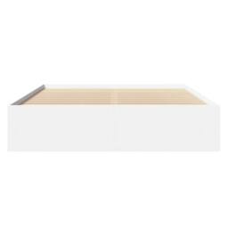 Berkfield Home Bed Frame without Mattress White 150x200 cm King Size Engineered Wood - thumbnail 5