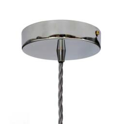 SE Home Slate Grey Chancery Pendant Light - Nickel - Grey Twisted - thumbnail 4