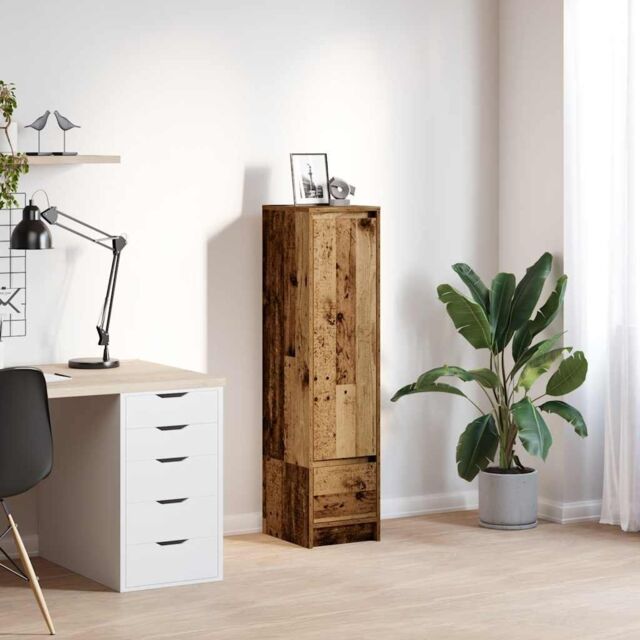 Berkfield Home Highboard Old Wood 29.5x34x119.5 cm Engineered Wood in Brown - image 1