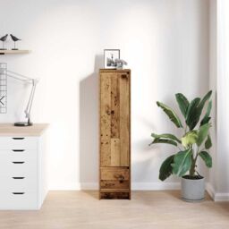 Berkfield Home Highboard Old Wood 29.5x34x119.5 cm Engineered Wood in Brown - thumbnail 3