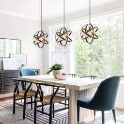 Pheashine Modern Retro pendant light, E27, light source not included, 30*130cm in Brown - thumbnail 6