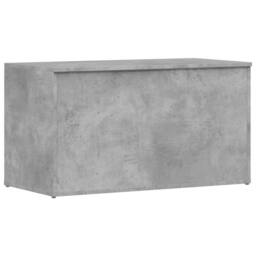 Berkfield Home Storage Chest Concrete Grey 84x42x46 cm Engineered Wood - Size: 84 x 42 x 46 cm - thumbnail 3