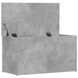 Berkfield Home Storage Chest Concrete Grey 84x42x46 cm Engineered Wood - Size: 84 x 42 x 46 cm - thumbnail 7