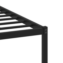 Berkfield Home Metal Bed Frame without Mattress Sonoma Oak 140x200 cm in Brown - thumbnail 8