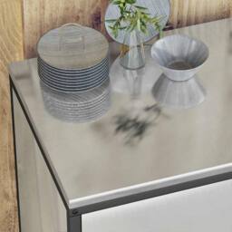 Berkfield Home with Shelf with Storage with Door Adjustable 2 pcs Galvanised steel in Silver - thumbnail 5