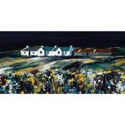 Avril Thomson Smith Fields Of Gold Framed Canvas Print