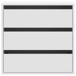 Berkfield Home Corner Chest of Drawers White 60x41x58 cm Engineered Wood - Size: 60 x 41 x 58 cm - thumbnail 4