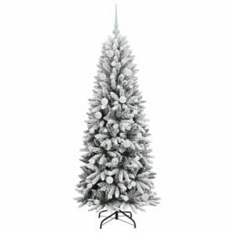Berkfield Home Green Artificial Christmas Tree with 150 LEDs White 63 x 63 x 150 cm - thumbnail 4