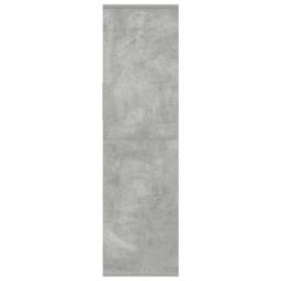 Berkfield Home Decorative Book Cabinet Concrete Grey 34x31x112 cm Engineered Wood - Size: 34 x 31 x 112 cm - thumbnail 5