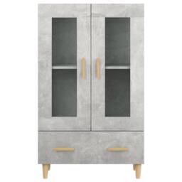 Berkfield Home Highboard Concrete Grey 70x31x115 cm Engineered Wood - Size: 70 x 31 x 115 cm - thumbnail 5