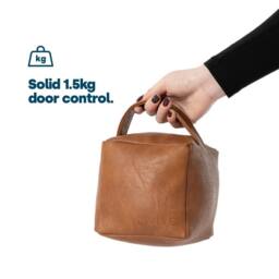 LIVIVO Weighted Cube Door Stopper Tan - thumbnail 3