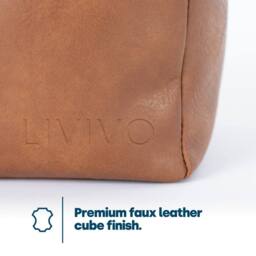 LIVIVO Weighted Cube Door Stopper Tan - thumbnail 5