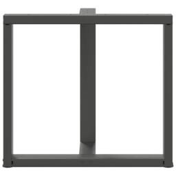 Berkfield Home Dining Table Legs T-Shaped¬†2 pcs Anthracite 70x35x(72-73) cm Steel in Dark Grey - thumbnail 6