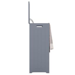 Home Discount Bath Vida Laundry Hamper - Freestanding Compact Bathroom Storage Unit in Grey - thumbnail 6