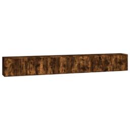 Berkfield Home Classic Wall-mounted TV Cabinets 3 pcs Smoked Oak 100x34.5x40 cm in Brown - thumbnail 3