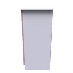 Ready Assembled 2 U Holborn 4 Drawer Midi Chest (Ready Assembled) in Dusty Pink - Size: Medium - thumbnail 2