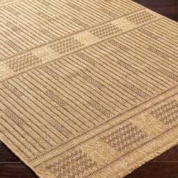 Livabliss Mirage-Cottage Tan Brown Fringe Jute-Look In- & Outdoor Rug in Dark Brown - Size: 80 cm x 220 cm - thumbnail 5