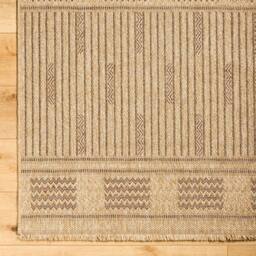 Livabliss Mirage-Cottage Tan Brown Fringe Jute-Look In- & Outdoor Rug in Dark Brown - Size: 80 cm x 220 cm - thumbnail 6