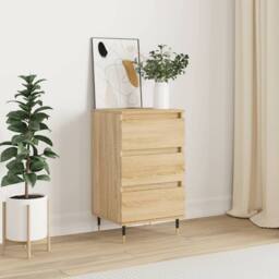 Berkfield Home Sideboard Sonoma Oak 40x35x70 cm Engineered Wood in Light Brown - Size: 40 x 35 x 70 cm - thumbnail 2