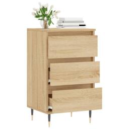 Berkfield Home Sideboard Sonoma Oak 40x35x70 cm Engineered Wood in Light Brown - Size: 40 x 35 x 70 cm - thumbnail 4