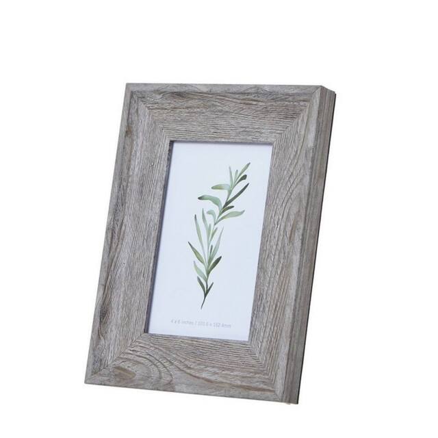 Lemon Pavilion Furniture and Decor Washed 4 x 6 Photo Frame - Wood - Grey - image 1