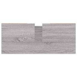 Berkfield Home Bathroom Cabinet Grey Sonoma 80x33x60 cm Engineered Wood - Size: 80 x 33 x 60 cm - thumbnail 8
