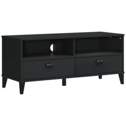 Berkfield Home TV Cabinet VIKEN Black Engineered Wood - thumbnail 2