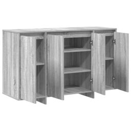 Berkfield Home Sideboard Grey sonoma Engineered wood 120 x 41 x 75 cm in Light Grey - thumbnail 5
