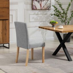 Artemis Home Maiolo Fabric Dining Chairs - Set of 2 in Grey - thumbnail 5