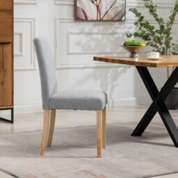Artemis Home Maiolo Fabric Dining Chairs - Set of 2 in Grey - thumbnail 4