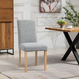 Artemis Home Maiolo Fabric Dining Chairs - Set of 2 in Grey - thumbnail 2