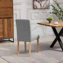 Artemis Home Maiolo Fabric Dining Chairs - Set of 2 in Grey - thumbnail 6