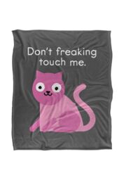 David Olenick Purrsonal Space Silky Touch Super Soft Throw Blanket 152 X 127 cm in White - thumbnail 1