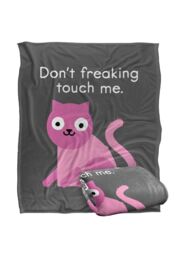 David Olenick Purrsonal Space Silky Touch Super Soft Throw Blanket 152 X 127 cm in White - thumbnail 2