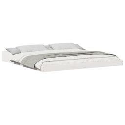 Berkfield Home White 200 x 200 cm Pine wood - thumbnail 3