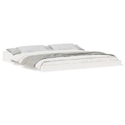 Berkfield Home White 200 x 200 cm Pine wood - thumbnail 4