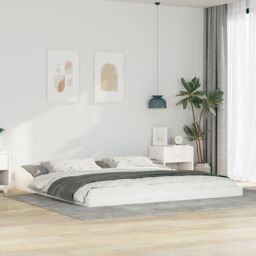 Berkfield Home White 200 x 200 cm Pine wood - thumbnail 1