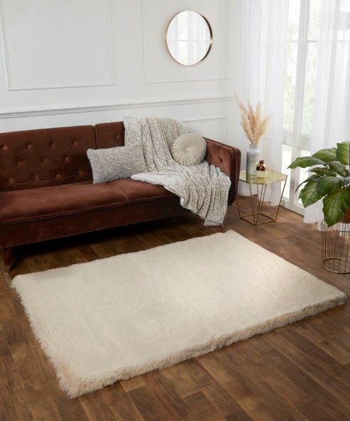 The Linen Consultancy TLC 5 Star Hotel Concept Super Luxe Faux Fur Natural - Size: 60 cm x 100 cm