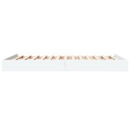 Berkfield Home Bed Frame without Mattress White 135x190 cm Double Engineered Wood - thumbnail 5